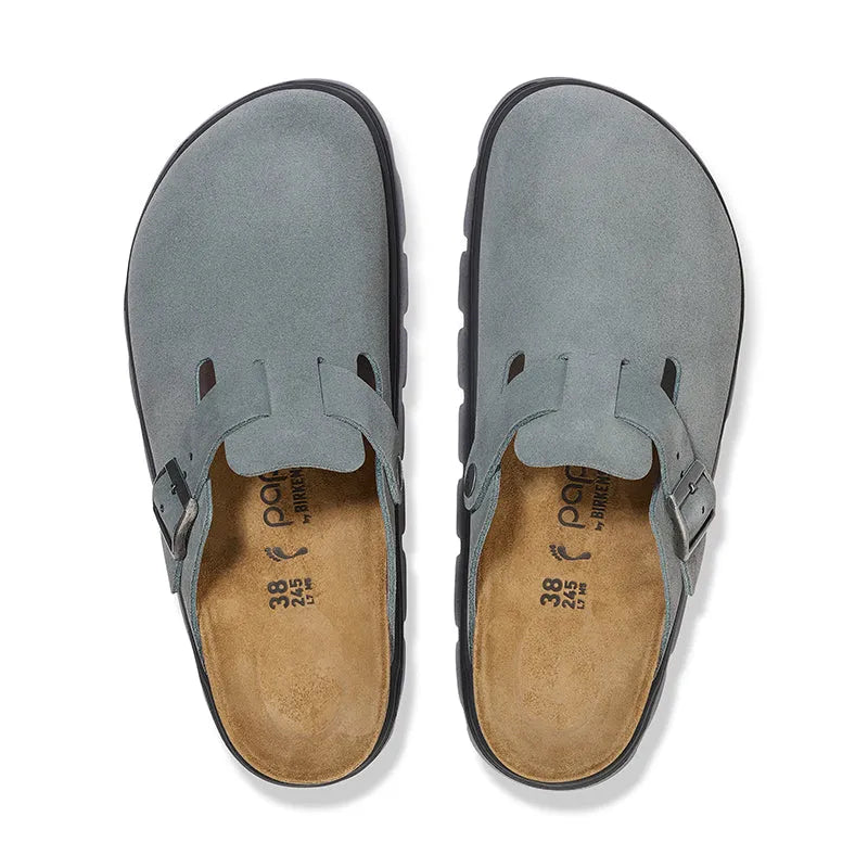 Women's Boston Chunky Basalt Gray Suede