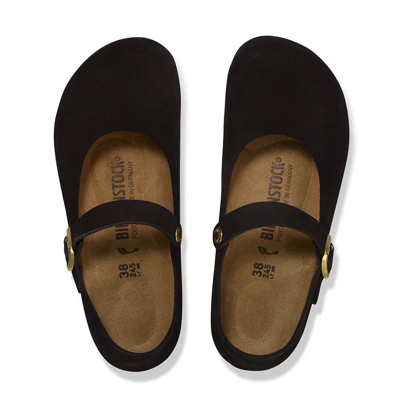 Women's Mantova Narrow Black Suede