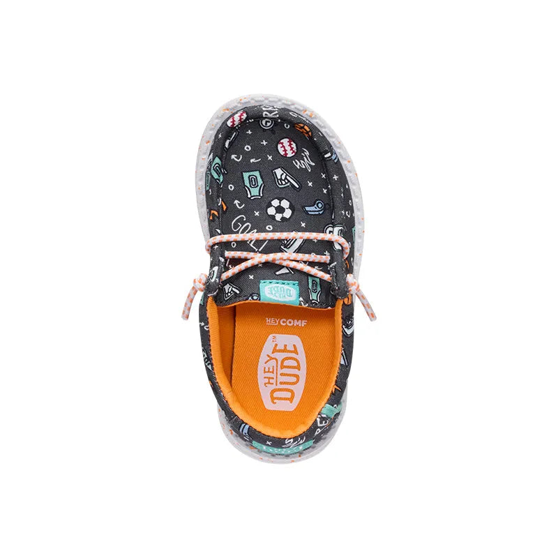 Kid's Toddler Wally Sports Fan Black/Multi