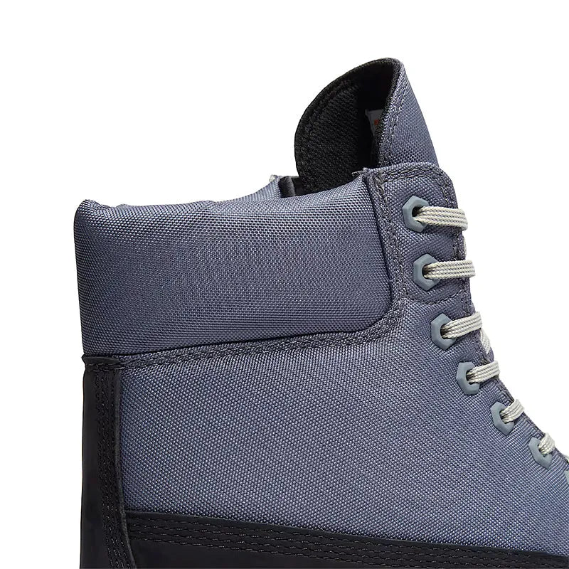 Men's 6" Heritage Waterproof Black Nubuck/Medium Grey