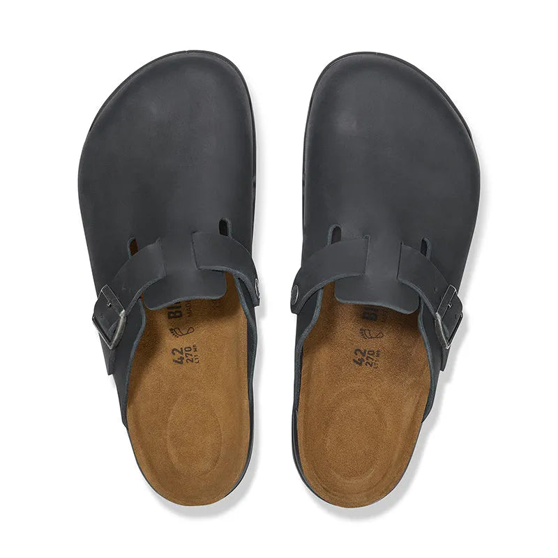 Men's Boston Crosstown Black Oiled Leather