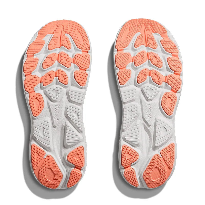 Women's Clifton 10 (WIDE) Lilac Cream/Tangerine Glow