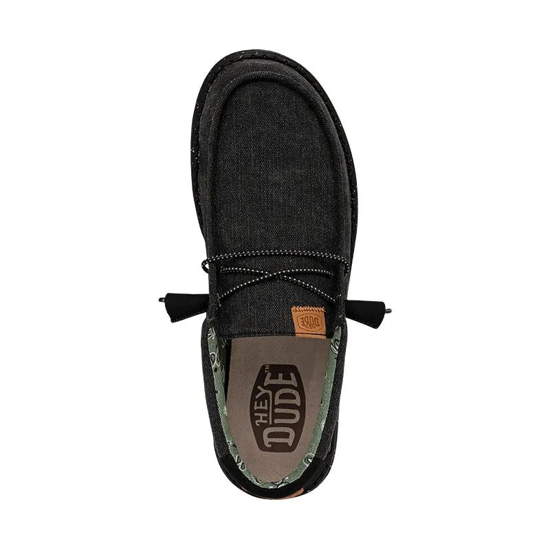 Men's Wally Washed Canvas Black/Black