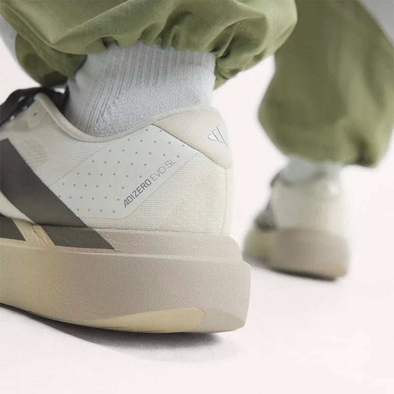 Men's Adizero EVO SL White/Aurora Coffee