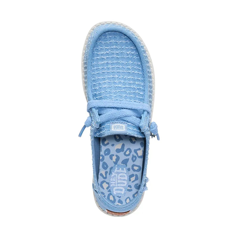 Women's Wendy Frayed Canvas Faded Denim