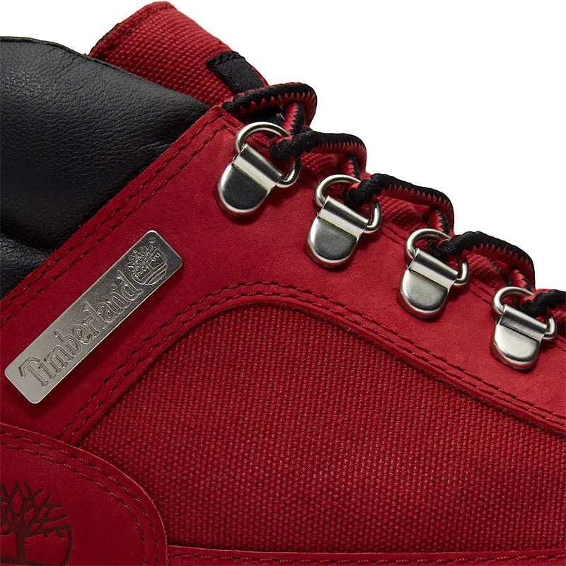 Men's Field Boot Mid Waterproof Dark Red Nubuck