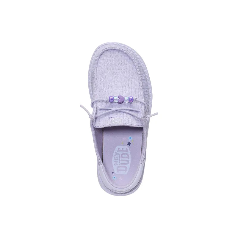 Kid's Grade School Wendy Funk Shoelry Thistle Purple