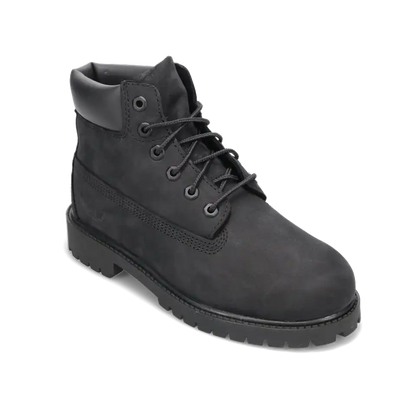 Kid's Preschool 6" Premium Waterproof Black Nubuck