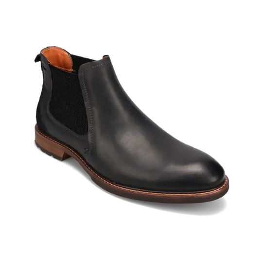 Men's Lodge Plain Toe Black Crazy Horse