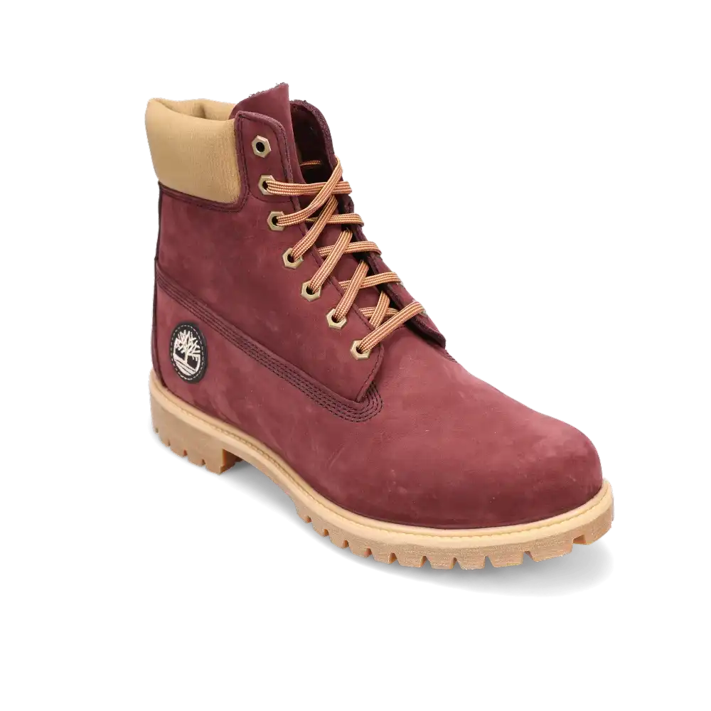 Men's 6" Premium Waterproof Burgundy Nubuck