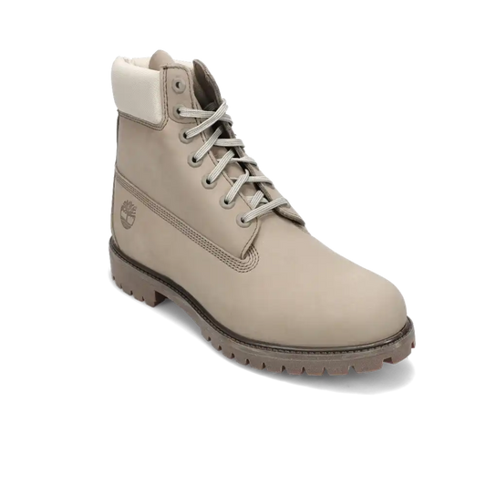 Men's 6" Premium Waterproof Medium Grey Nubuck/Light Green