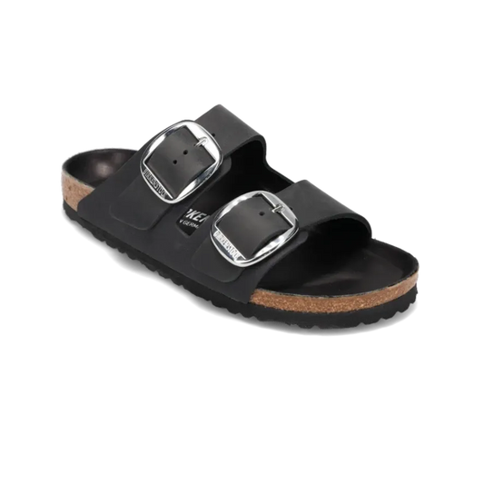 Women's Arizona Big Buckle (NARROW) Black Leather