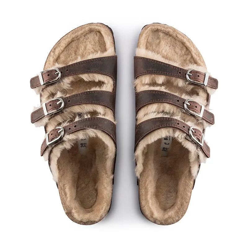 Women's Florida Shearling Narrow Oiled Leather/Sandcastle