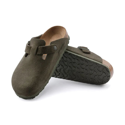 Women's Boston Narrow Thyme Suede