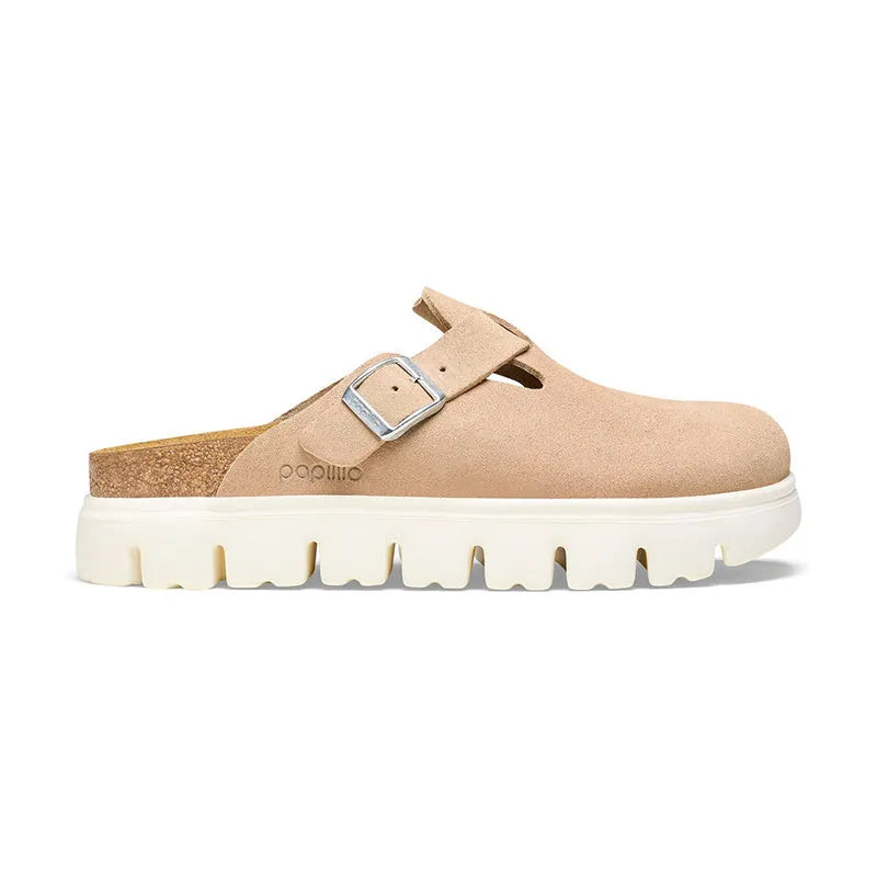 Women's Boston Chunky Narrow Warm Sand Suede