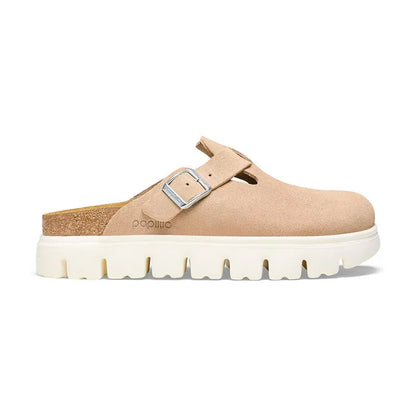 Women's Boston Chunky Narrow Warm Sand Suede