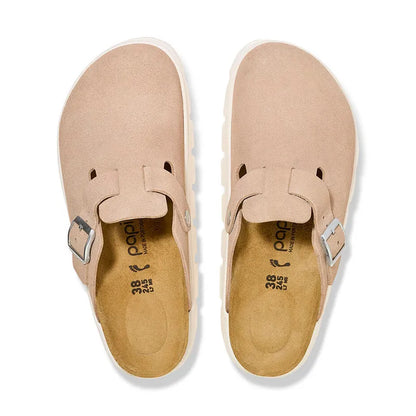 Women's Boston Chunky Narrow Warm Sand Suede
