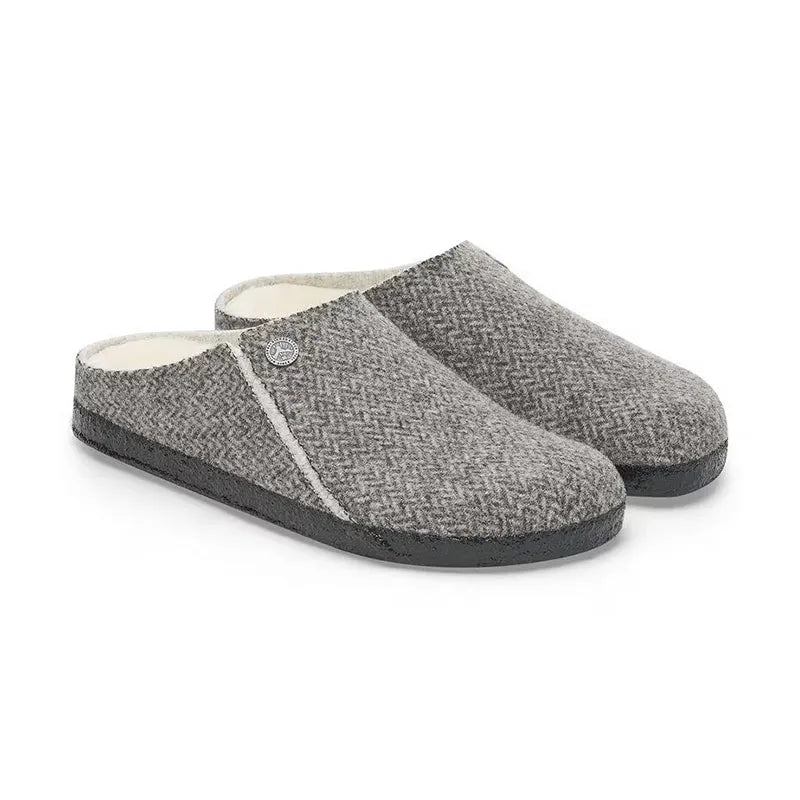 Women's Zermatt Shearling Narrow Herringbone Gray/Natural Wool