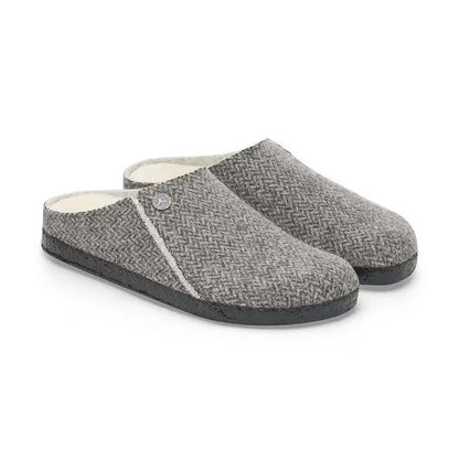 Women's Zermatt Shearling Narrow Herringbone Gray/Natural Wool