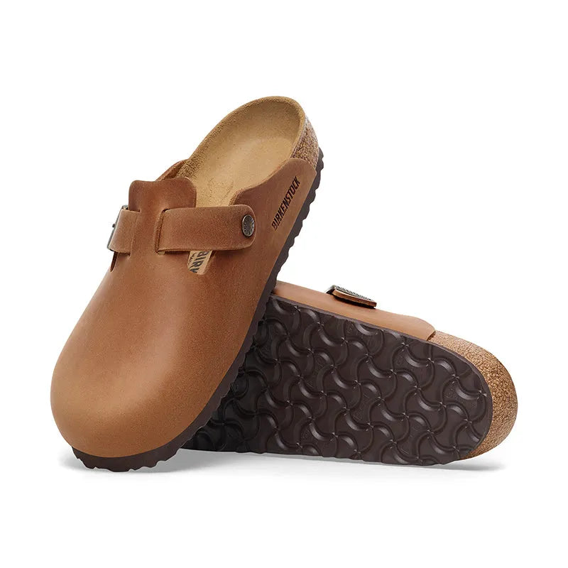 Men's Boston Cognac Oiled Leather