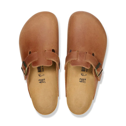 Men's Boston Cognac Oiled Leather