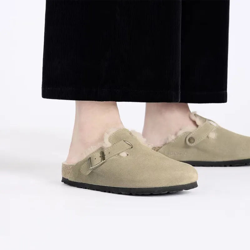 Women's Boston Shearling Taupe/Natural