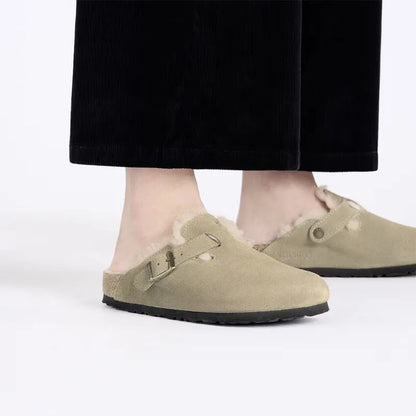 Women's Boston Shearling Taupe/Natural