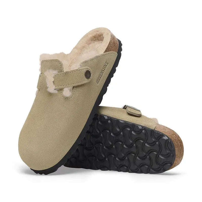 Women's Boston Shearling Taupe/Natural