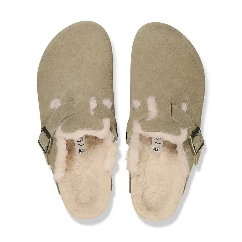 Women's Boston Shearling Taupe/Natural