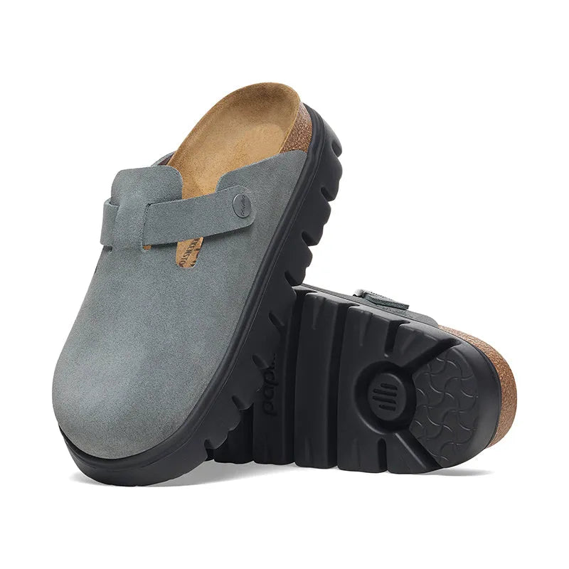 Women's Boston Chunky Basalt Gray Suede