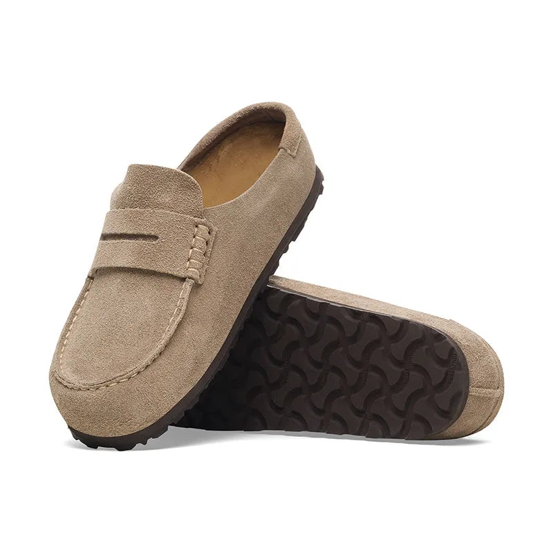 Men's Naples Wrapped Taupe Suede