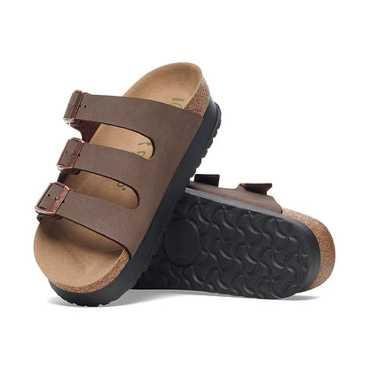 Women's Florida III Platform Vegan Narrow Mocha Birkibuc