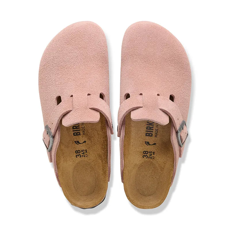 Women's Boston Narrow Pink Clay Suede