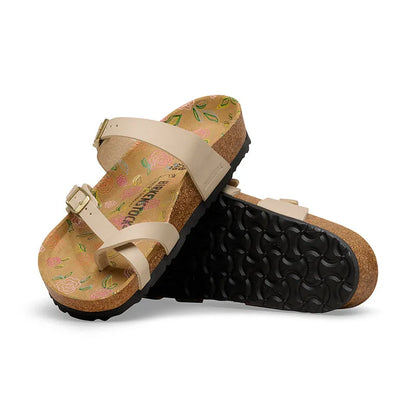 Women's Mayari 3D Print Foodbed Sandcastle Birko-Flor