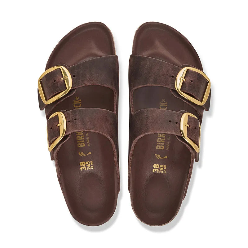 Women's Arizona Big Buckle Narrow Habana Oiled Leather