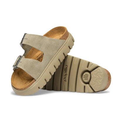 Women's Arizona Chunky Tonal Narrow Taupe Suede