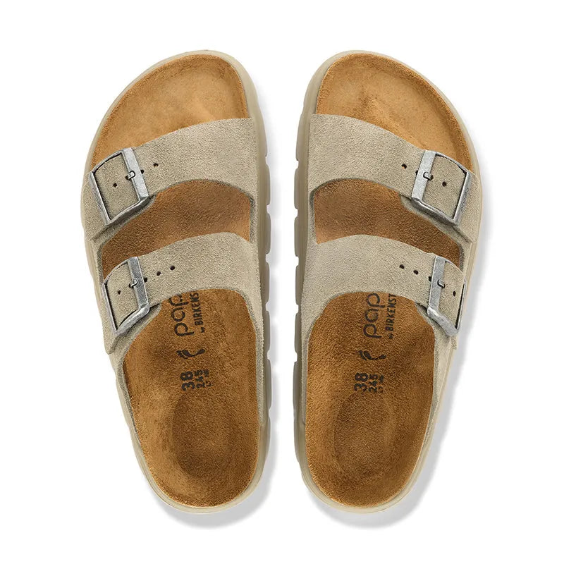 Women's Arizona Chunky Tonal Narrow Taupe Suede