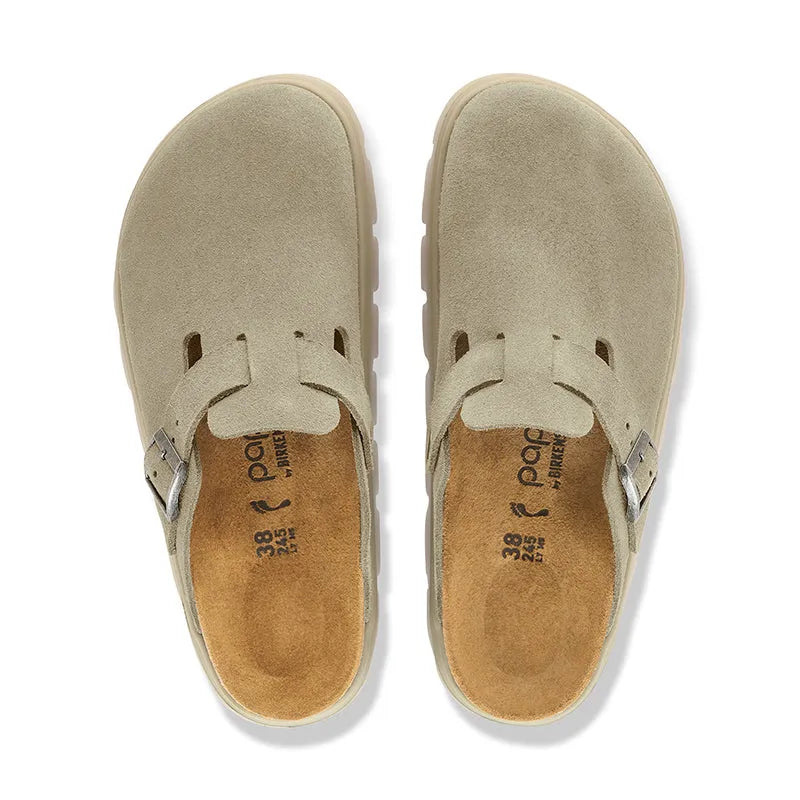 Women's Boston Chunky Tonal Narrow Taupe Suede