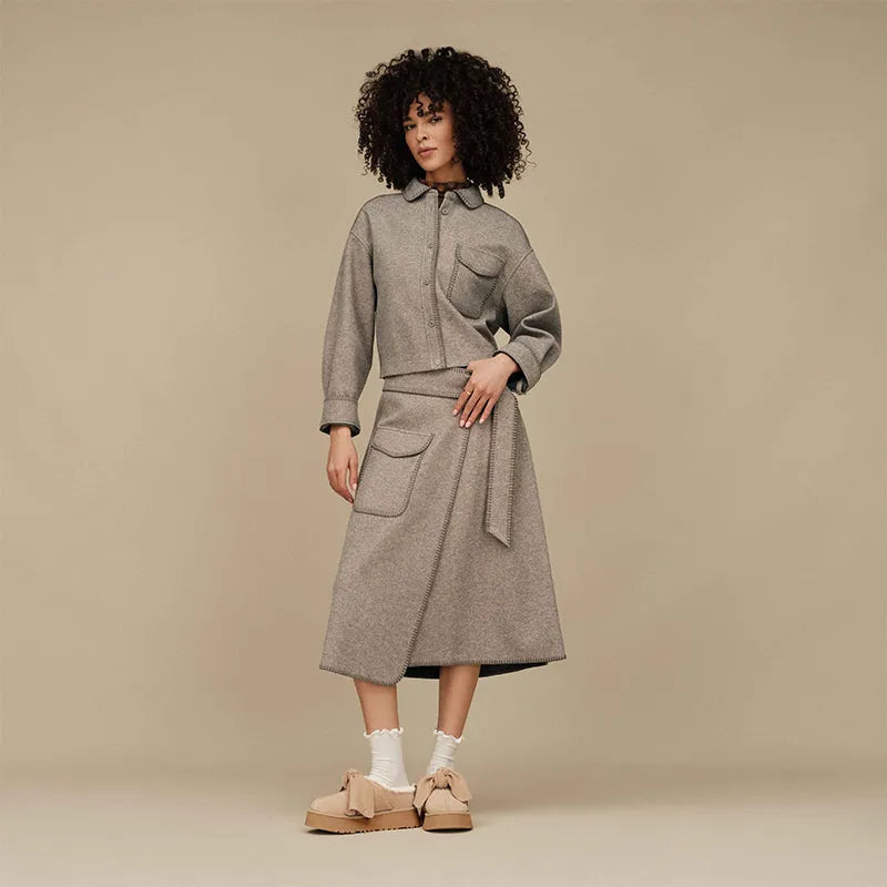Women's Platform Slip-On Bow Sand