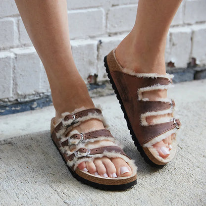 Women's Florida Shearling Narrow Oiled Leather/Sandcastle