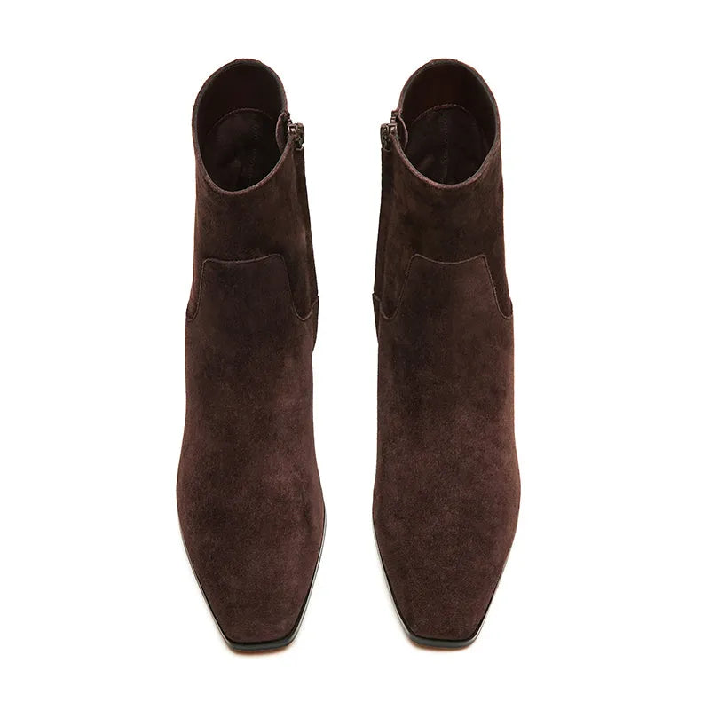 Women's Dusty Chocolate Brown Suede