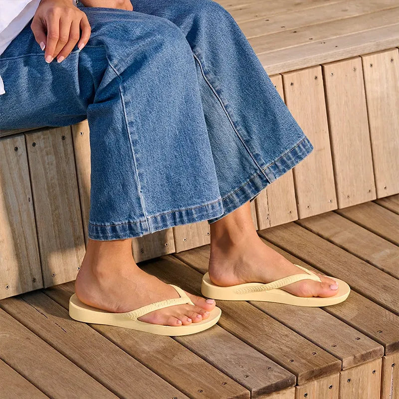 Women's Arch Support Flip Flop Lemon