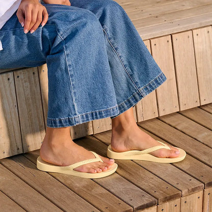 Women's Arch Support Flip Flop Lemon
