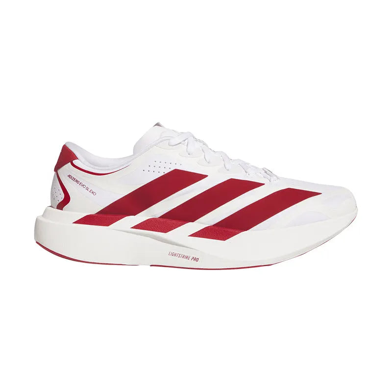 Men's Adizero EVO SL Indiana White/Victory Red