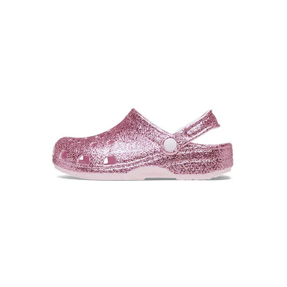 Kid's Toddler Classic Chunky Glitter Clog Pink Milk
