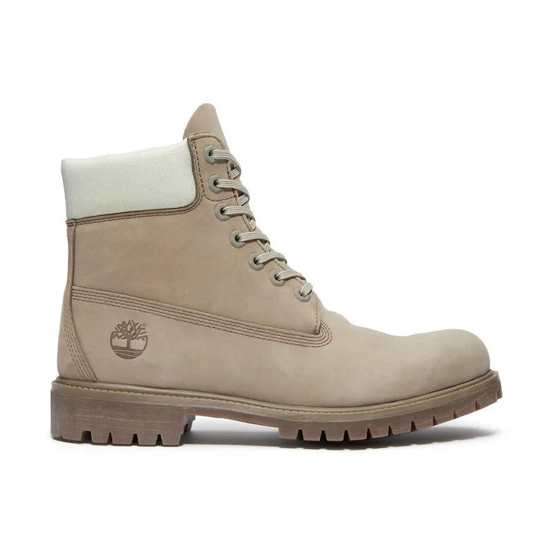 Men's 6" Premium Waterproof Medium Grey Nubuck/Light Green
