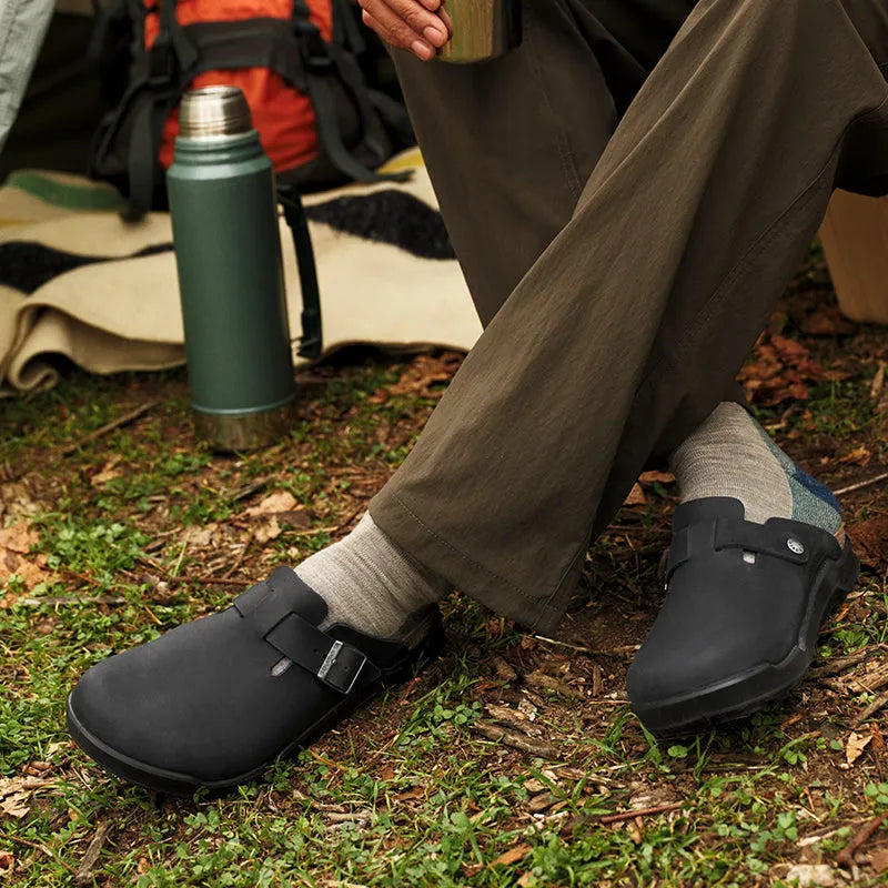 Men's Boston Crosstown Black Oiled Leather