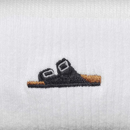 Women's Cotton Ribbed Bundle Socks Black/White