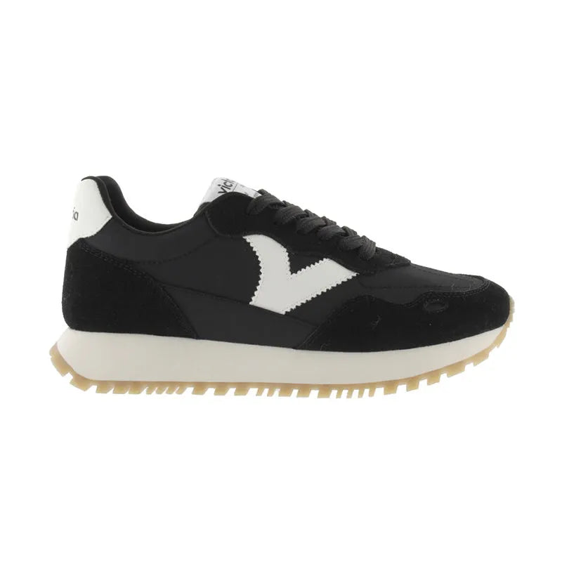 Women's Viento Nylon & Serraje Negro