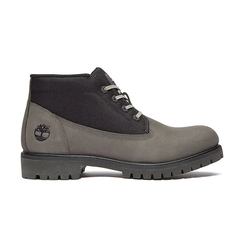 Men's Premium Chukka Medium Grey Nubuck/Black
